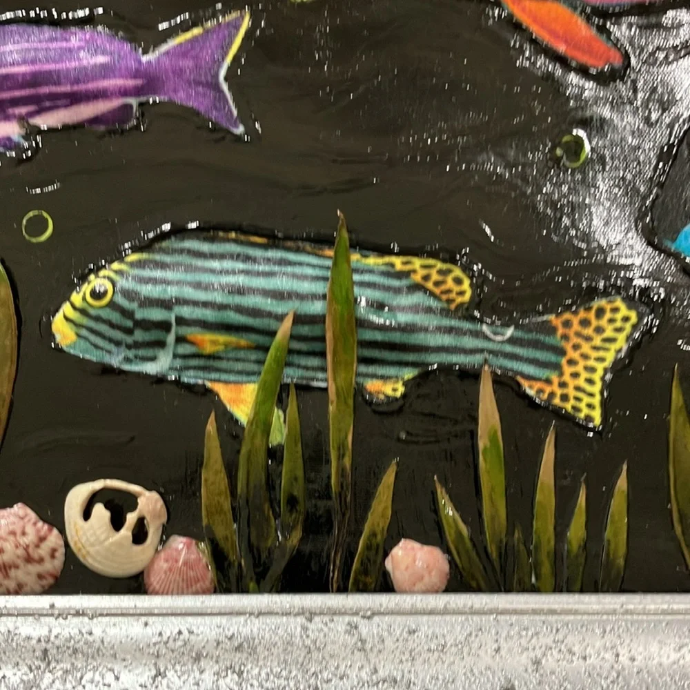Art. Colorful Fish Wall Art for Aquatic Decor